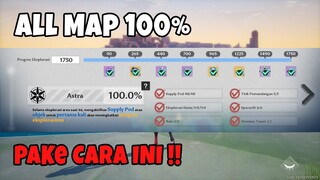 CARA PALING MUDAH 100% ALL MAP - Tower of Fantasy