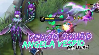 ANGELA EPIC SKIN VENOM VESPID GAMEPLAY - Mobile Legends Indonesia