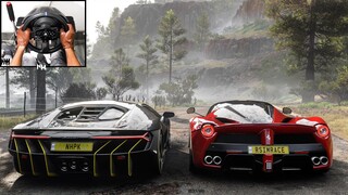 Lamborghini Centenario & LaFerrari CONVOY | Forza Horizon 5 | Steering Wheel Gameplay