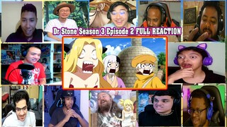 【海外の反応】Dr Stone Season 3 Episode 2 FULL REACTION MASHUP -ドクターストーン 3期 2話 リアクション