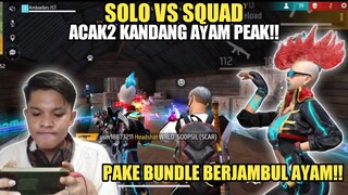 SOLO SQUAD ACAK2 RUMAH AYAM PEAK PAKE BUNDLE BERJAMBUL AYAM!!