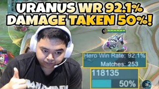 URANUS DAMAGE TAKEN 50% ! KURANG GILA APA WR 92.1%!