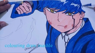 [Mashle] colouring draw mashle