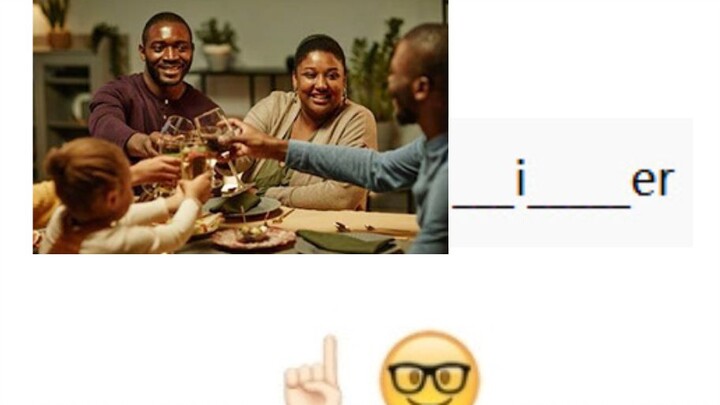 เติมคำในภาพ แต่ฉันมีคำตอบสากลอยู่แล้ว