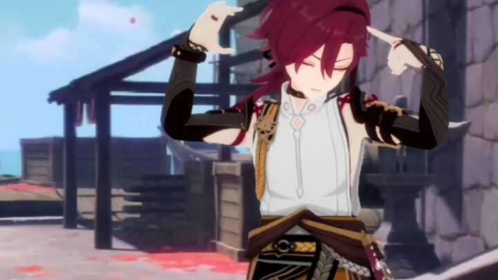 Shikanoin Heizo, who has been practicing for two and a half years