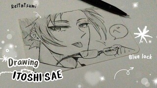 Drawing Itoshi Sae ❤️//Blue lock//Part 1✨