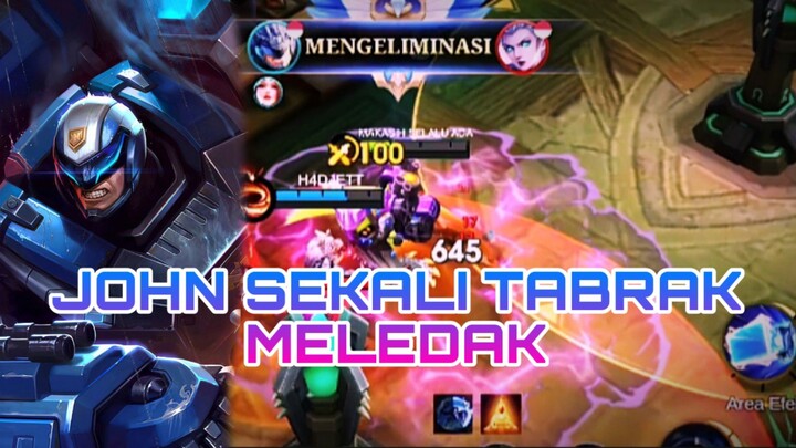 JOHN SEKALI TABRAK MELEDAK