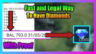 Mobile Legends Free Diamonds Fast and Legal Way(Trick)