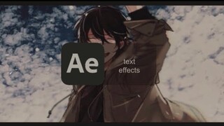 after effects text effects #2