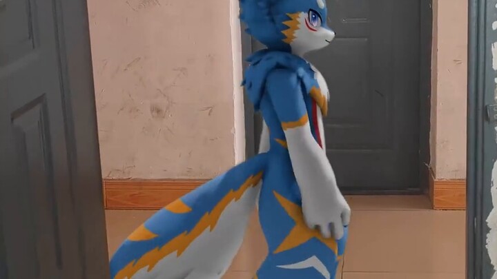 [MMD real scene synthesis] Oh my god! There is Fu Rui at the dormitory door!