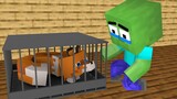 Monster School: Strong Baby Zombie and Poor Baby Fox - Sad Story | Minecraft Animation