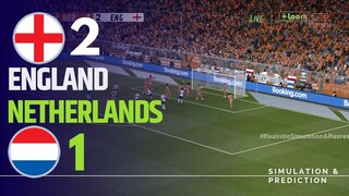 ⚽ Netherlands  1-2 England 🏆 EURO 2024 Match Highligths Videogame Simulation & Recreation