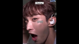 dokyeom and dino copying mingyu's wink 😂 | svt wink battle 😉 #seventeen #mingyu #dokyeom #dino