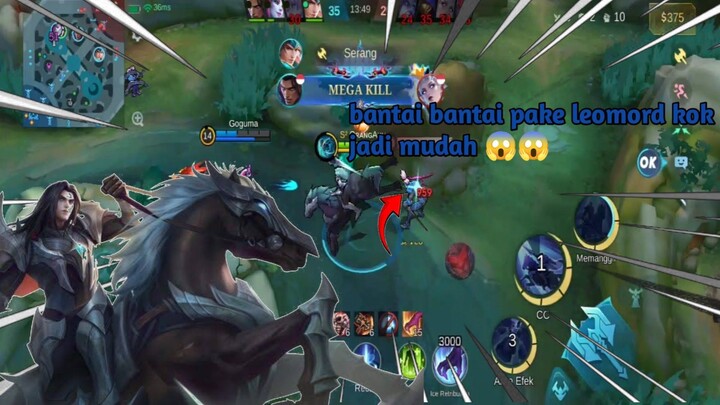 Main lagi pake leomord eh kok jadi makin mudah main nya 😱😱😱