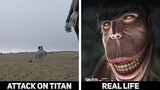 ALL Titans in REAL LIFE - Attack On Titan #attackontitan