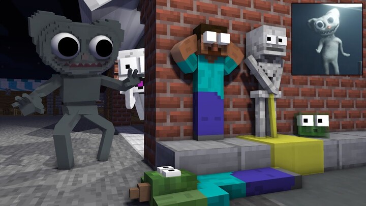 Monster School : CURSE CAT HORROR CHALLENGE - Minecraft Animation