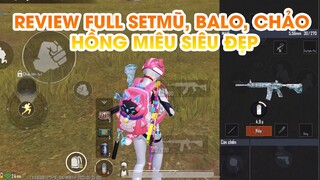 PUBG MOBILE | TRẢI NGHIỆM KHÔNG NGỜ FULL SET MŨ, BALO, CHẢO HỒNG MIÊU QUÁ ĐẸP XỨNG ĐÁNG HƠN 40K UC