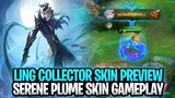 Ling Next Collector Skin "Serene Plume" Gameplay | June Collector Skin | Mobile Legends: Bang Bang