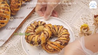 Món bánh mì nhân đậu đỏ nhất định phải ăn thử một lần trong đời :3 #videohaynhat