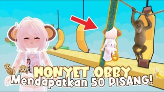 M0NY3T OBBY!?? 🐒 Menjadi Monyet & CHALLENGE Mendapatkan 50 Pisang 🍌‼️ | Roblox Indonesia 🇮🇩 |