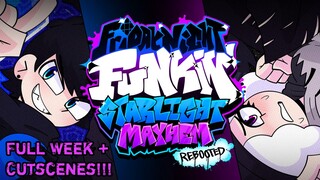 FNF VS CJ & Ruby - Starlight Mayhem Rebooted Mod FULL WEEK + Cutscenes!!!