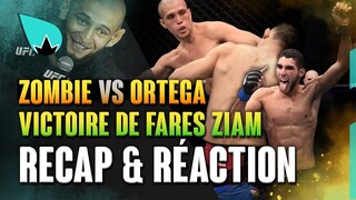 Brian Ortega vs. Korean Zombie : MAGNIFIQUE T-CITY & la victoire de Fares Ziam | RECAP & REACTION