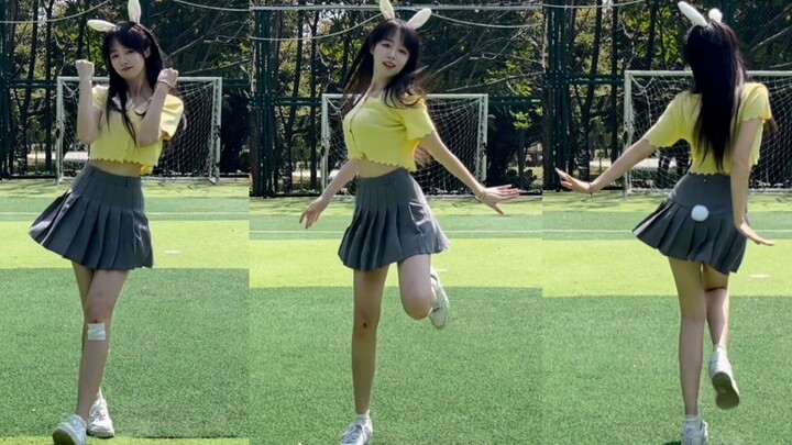 Bunny jumping (●ˇ∀ˇ●)💗 #Bunny-张楚涵