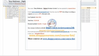 [Course24h.com] Tony Robinson – Digitan Fortunes System