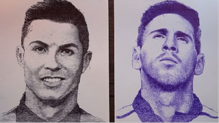 How to Draw Ronaldo and Messi at the Same Time