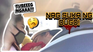 SUMUKA AKO NG DUGO PRANK ON MY GF (ANO KAYA REAKSYON NYA?) #VLOG19