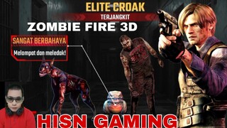 game zombie fire 3D,  melawan banyak zombie katak di selokan bawah tanah