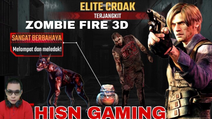 game zombie fire 3D,  melawan banyak zombie katak di selokan bawah tanah
