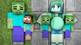 Monster School : Poor Baby Zombie Twins - Sad Story - Minecraft Animation