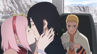 Sasuke x Sakura cute moments in Boruto