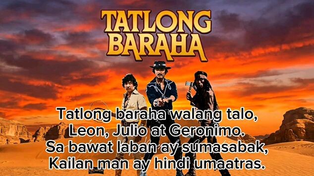 Tatlong baraha Song Lyrics