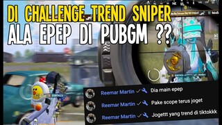 ASLI NGAKAK BANGET😂😂  DI CHALLENGE @ReemarMartin02 PAKE SNIPER ALA FF DI PUBG MOBILE ? - PUBG MOBILE