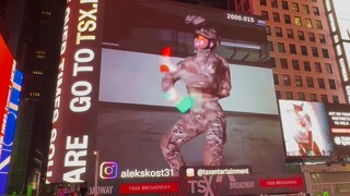 占领纽约时代大屏输出文化