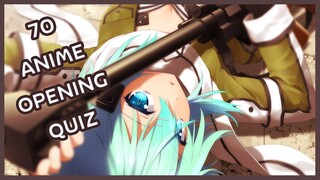 Anime Opening Quiz - 70 Openings [VERY EASY-VERY HARD]