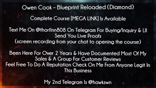 Owen Cook Course Blueprint Reloaded (Diamond) download