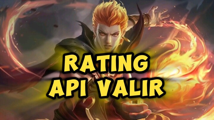 Rating Semua Api Milik Valir