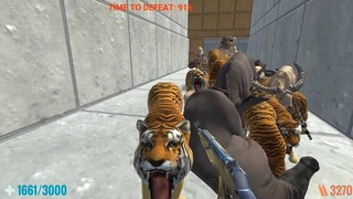 Survive in Insane FPS Dungeon. Animal Revolt Battle Simulator