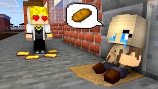 POOR CUTE GIRL LOVE RICH BOY - Minecraft Animation - Monster School