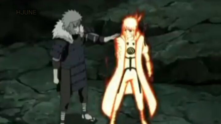 Naruto, Sasuke, Minato, Tobirama vs Obito God mode