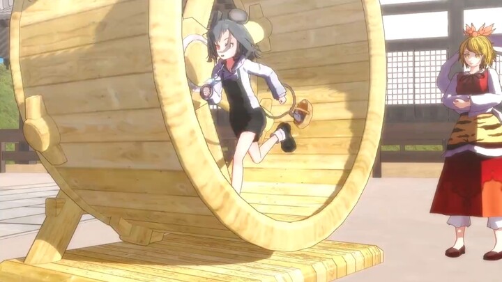 【Eastern MMD】Nazrin running on the hamster wheel