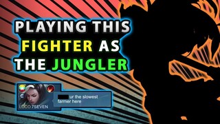 She Didn't Want Me To Play This Fighter As Jungler, Until This Happened... | Mobile Legends