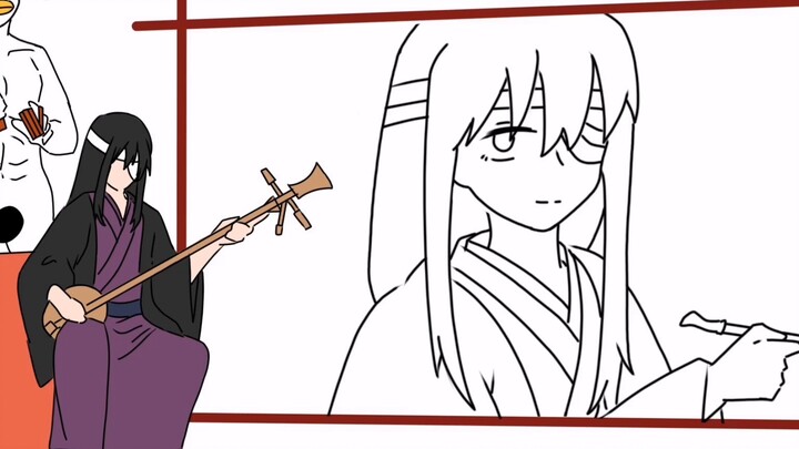 [Gintama /Handwritten] Yingui's young widow visits the grave