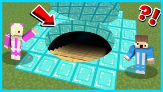 MIPAN & ZUZUZU MENEMUKAN PINTU RAHASIA BULAT MENUJU DUNIA DIAMOND DI MINECRAFT SURVIVAL!