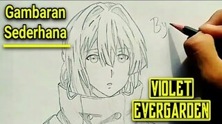 Gambaran sederhana Violet Evergarden