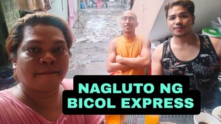 NAGLUTO NG BICOL EXPRESS|SA MAULAN NA PANAHON|SWIMMING SANA AKO HAHA UMULAN ANO BAYAN..