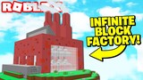 INFINITE BLOCK FACTORY In Roblox Skyblock!
